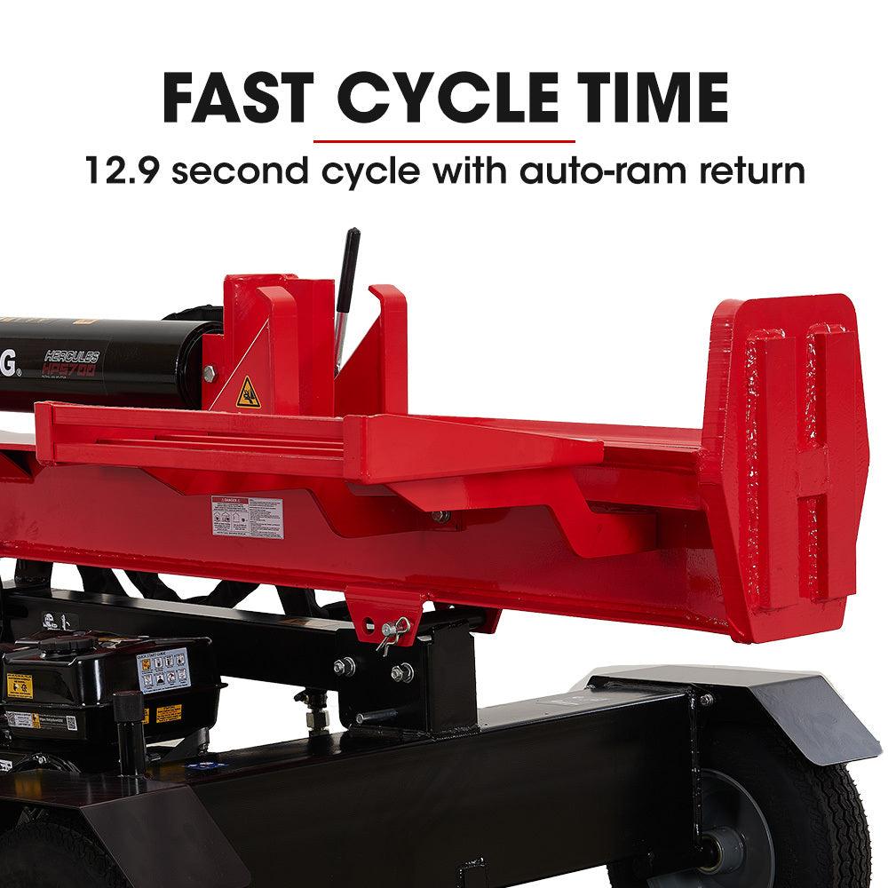 Buy Baumr-AG 40 Tonne Petrol Hydraulic Horizontal and Vertical Towed Wood Log Splitter - HPS700 discounted | Products On Sale Australia