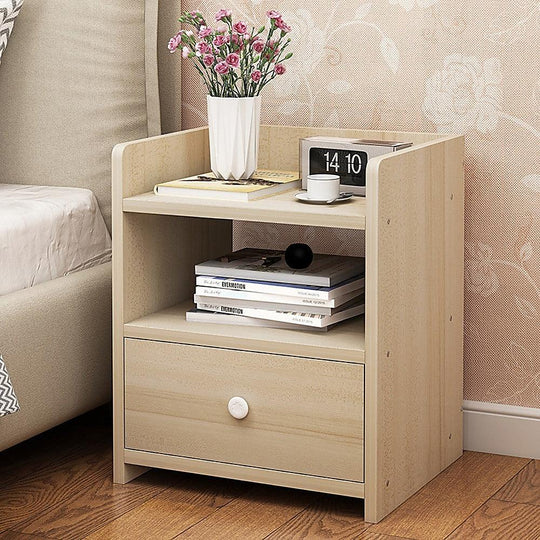 Buy Bedside Tables Drawers Side Table Bedroom Furniture Nightstand Wood Unit discounted | Products On Sale Australia