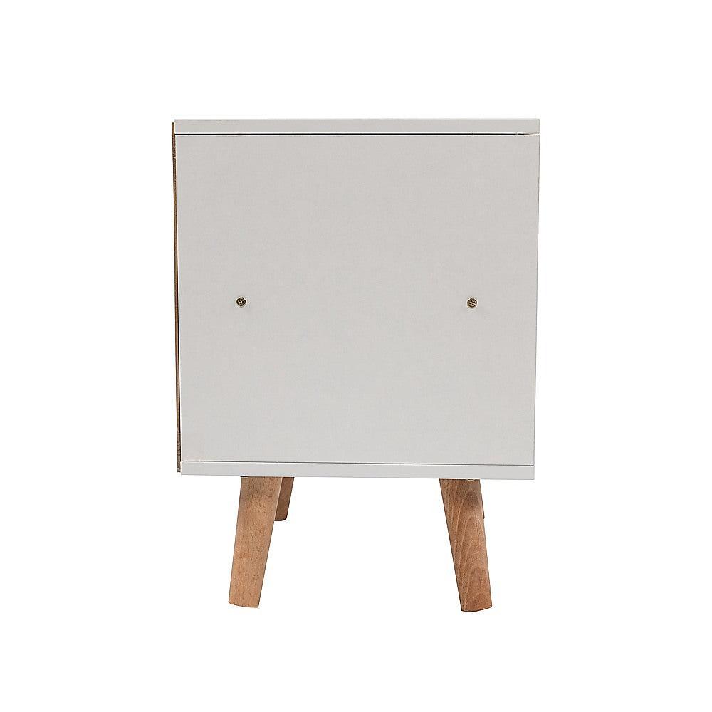 Buy Bedside Tables Drawers Side Table Nightstand White Storage Cabinet Wood discounted | Products On Sale Australia