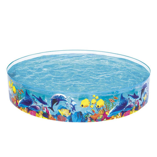 Buy Bestway Kids Pool 244x46cm Round Above Ground Rigid Swimming Pools Undersea 2074L discounted | Products On Sale Australia