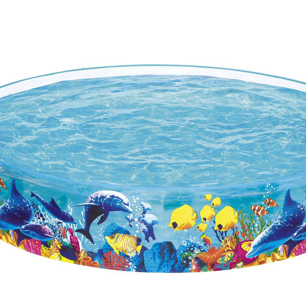 Buy Bestway Kids Pool 244x46cm Round Above Ground Rigid Swimming Pools Undersea 2074L discounted | Products On Sale Australia