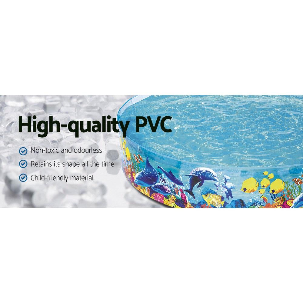 Buy Bestway Kids Pool 244x46cm Round Above Ground Rigid Swimming Pools Undersea 2074L discounted | Products On Sale Australia