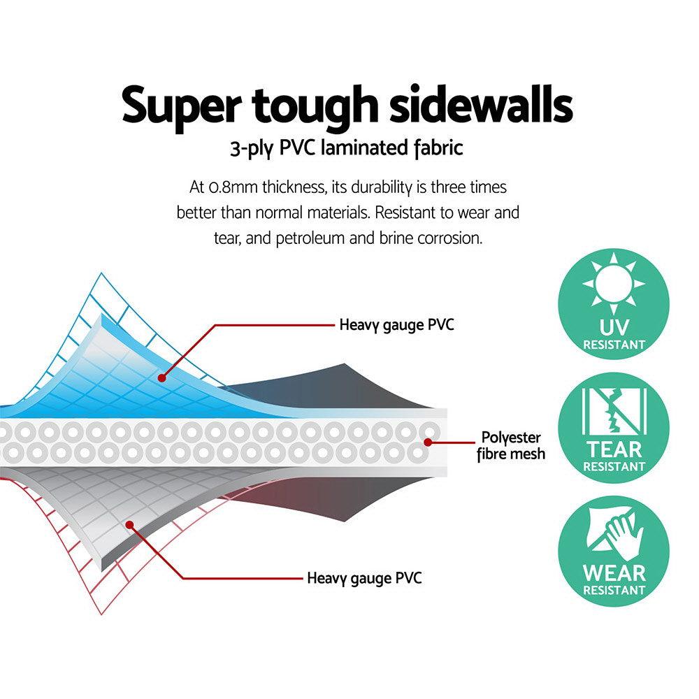 Buy Bestway Swimming Pool 259x170x61cm Steel Frame Above Ground Pools 2300L discounted | Products On Sale Australia