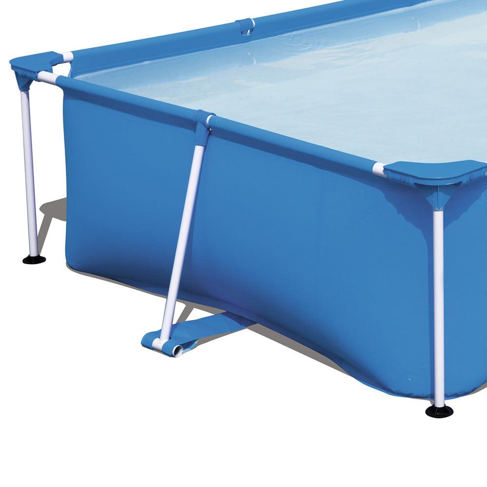 Buy Bestway Swimming Pool 259x170x61cm Steel Frame Above Ground Pools 2300L discounted | Products On Sale Australia