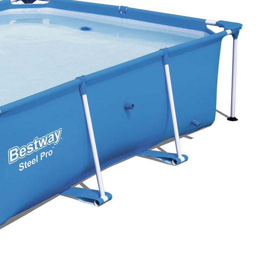 Buy Bestway Swimming Pool 259x170x61cm Steel Frame Above Ground Pools 2300L discounted | Products On Sale Australia