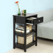 Buy Black Bedside Table with 1 Drawer and 2 Shelves discounted | Products On Sale Australia