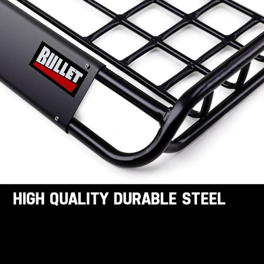 Buy BULLET Universal Roof Rack Basket - Car Luggage Carrier Steel Cage Vehicle Cargo discounted | Products On Sale Australia