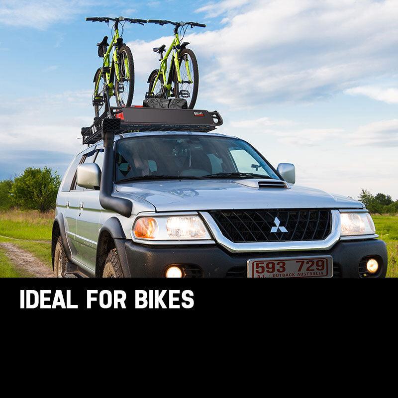 Buy BULLET Universal Roof Rack Basket - Car Luggage Carrier Steel Cage Vehicle Cargo discounted | Products On Sale Australia