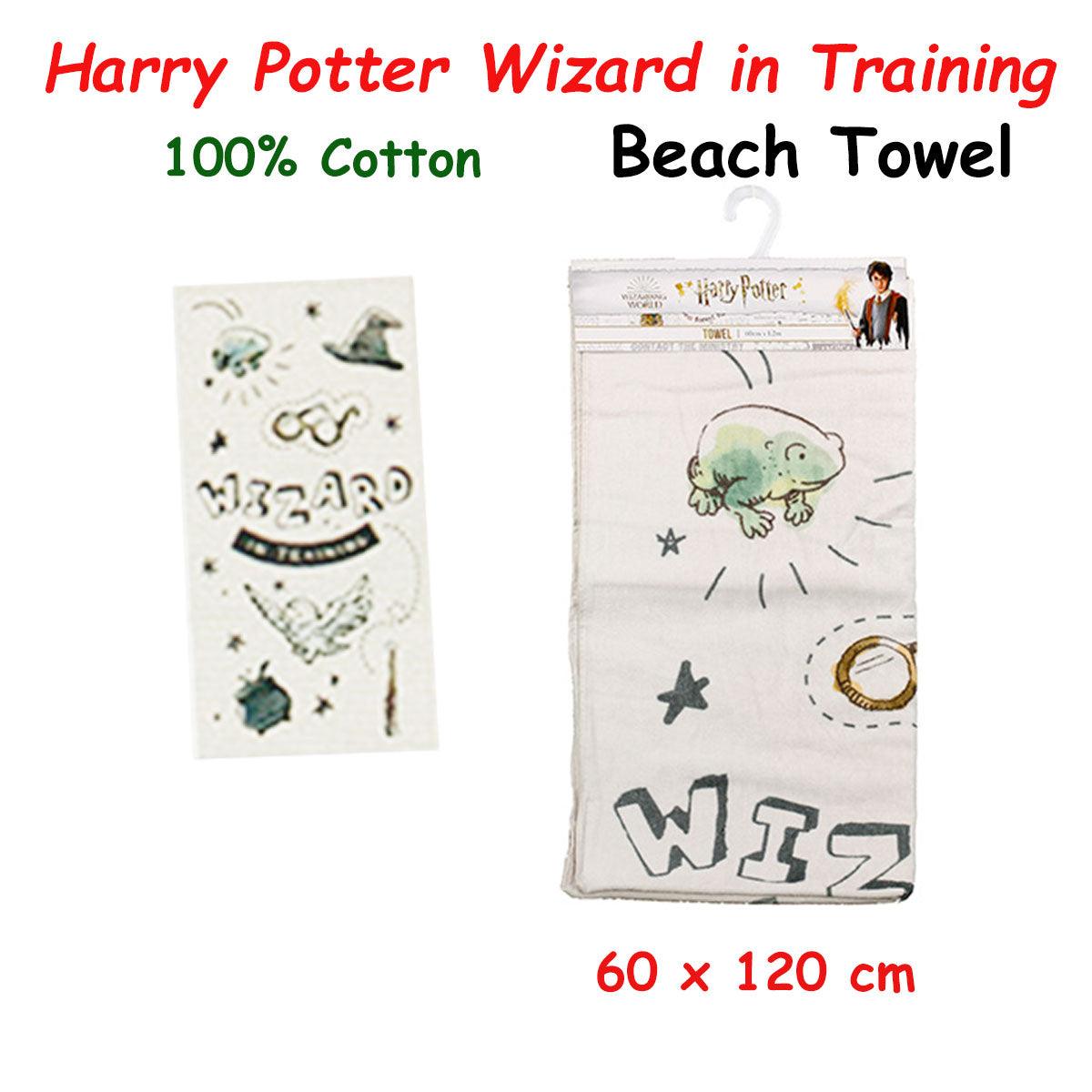 Buy Caprice Harry Potter Wizard in Training Cotton Beach Licensed Towel 60 x 120 cm discounted | Products On Sale Australia