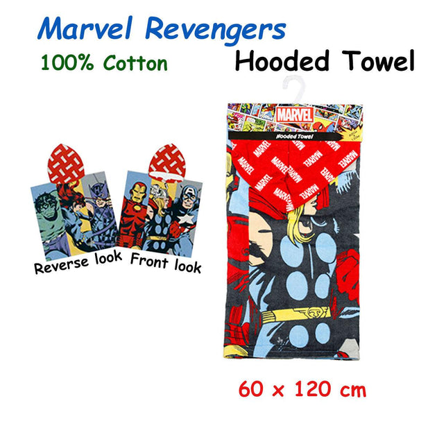 Buy Caprice Marvel Revengers Cotton Hooded Licensed Towel 60 x 120 cm discounted | Products On Sale Australia