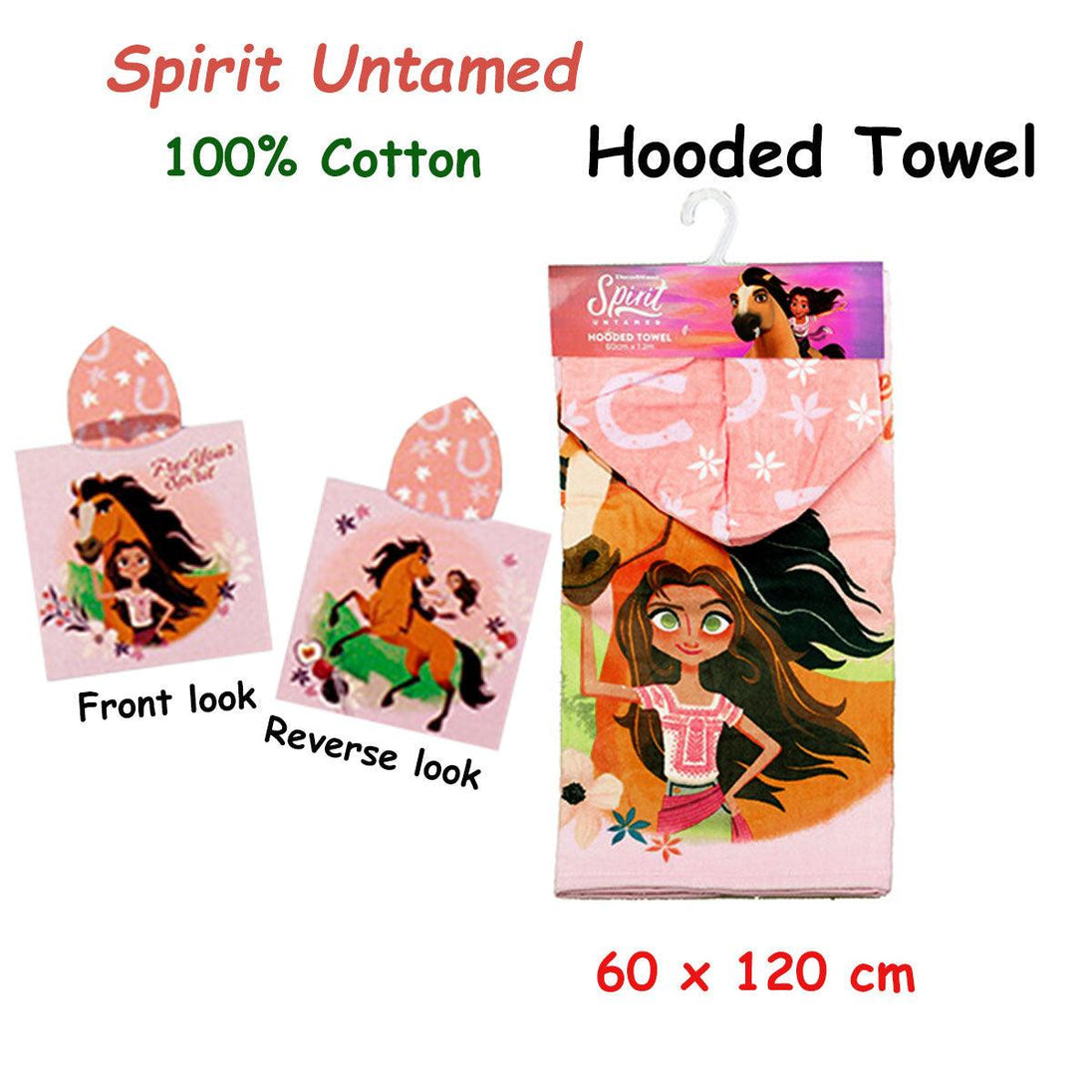 Buy Caprice Spirit Untamed Cotton Hooded Licensed Towel 60 x 120 cm discounted | Products On Sale Australia