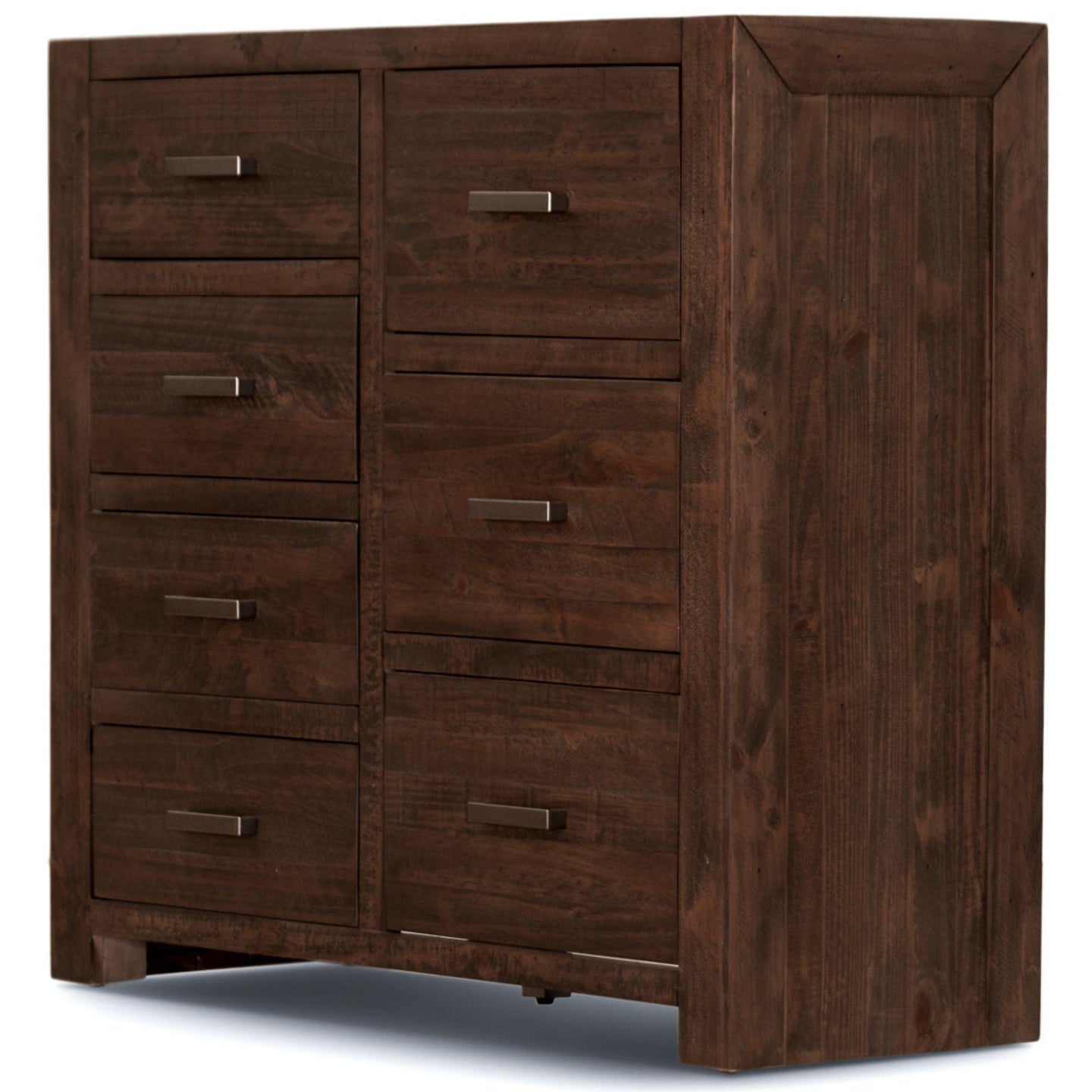 Buy Catmint Tallboy 7 Chest of Drawers Pine Wood Bed Storage Cabinet - Grey Stone discounted | Products On Sale Australia