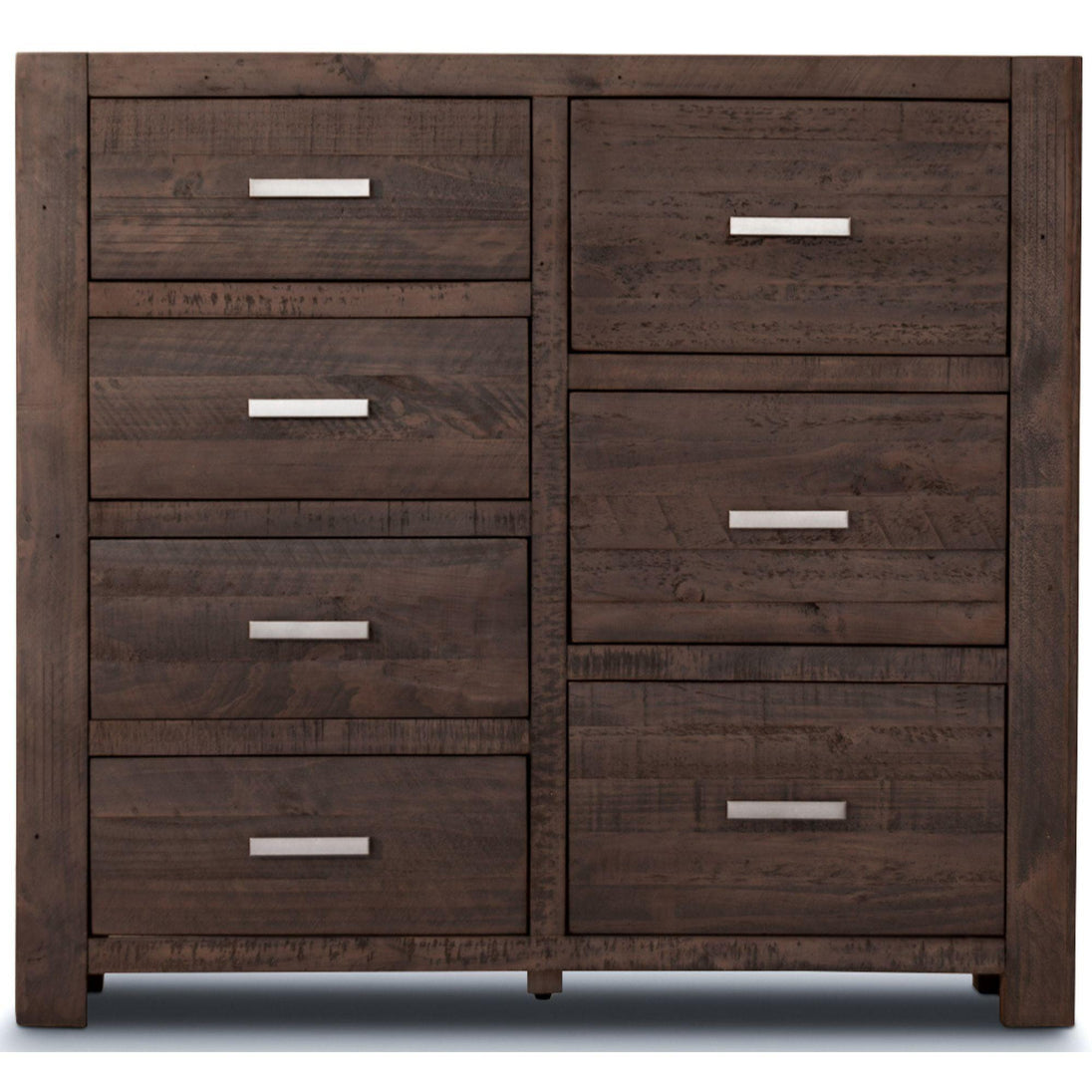 Buy Catmint Tallboy 7 Chest of Drawers Pine Wood Bed Storage Cabinet - Grey Stone discounted | Products On Sale Australia