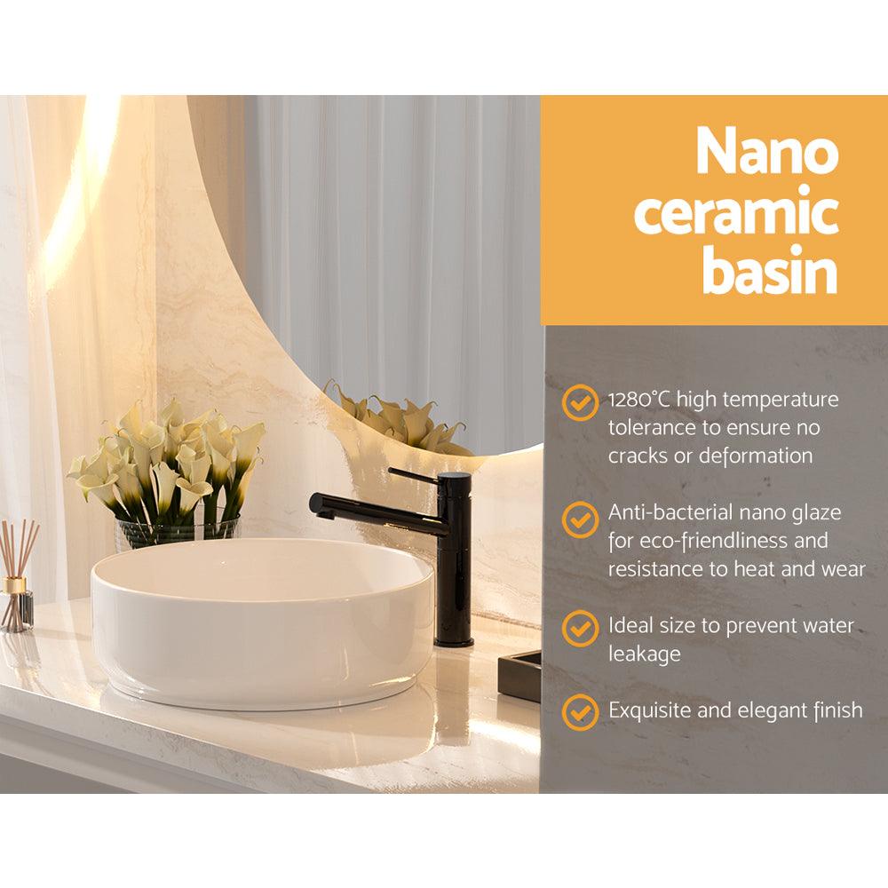 Buy Cefito Bathroom Basin Ceramic Vanity Sink Hand Wash Bowl 35x12cm discounted | Products On Sale Australia