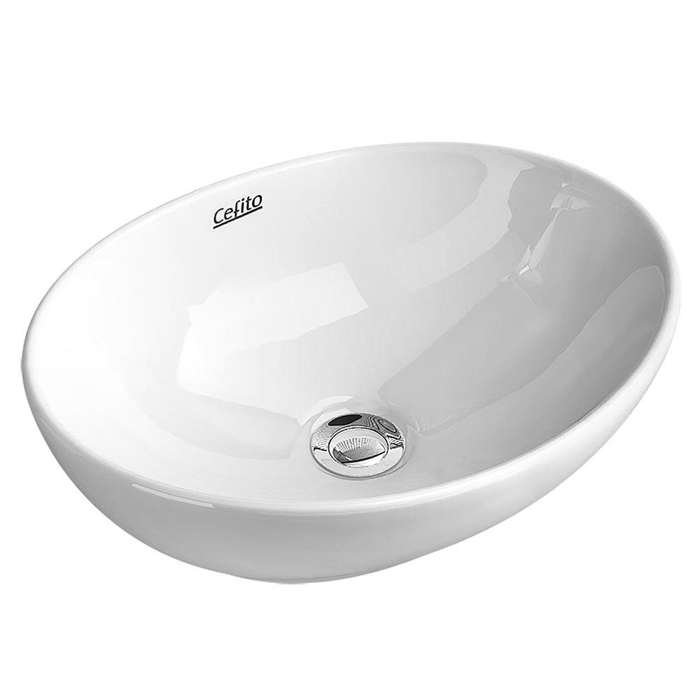 Buy Cefito Bathroom Basin Ceramic Vanity Sink Hand Wash Bowl 41x34cm discounted | Products On Sale Australia