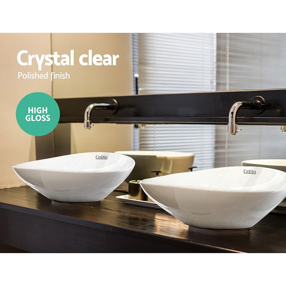 Buy Cefito Bathroom Basin Ceramic Vanity Sink Hand Wash Bowl 41x34cm discounted | Products On Sale Australia