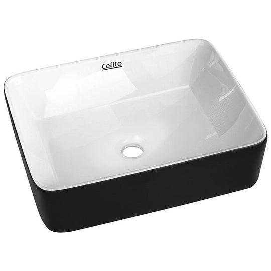 Buy Cefito Bathroom Basin Ceramic Vanity Sink Hand Wash Bowl 48x37cm discounted | Products On Sale Australia