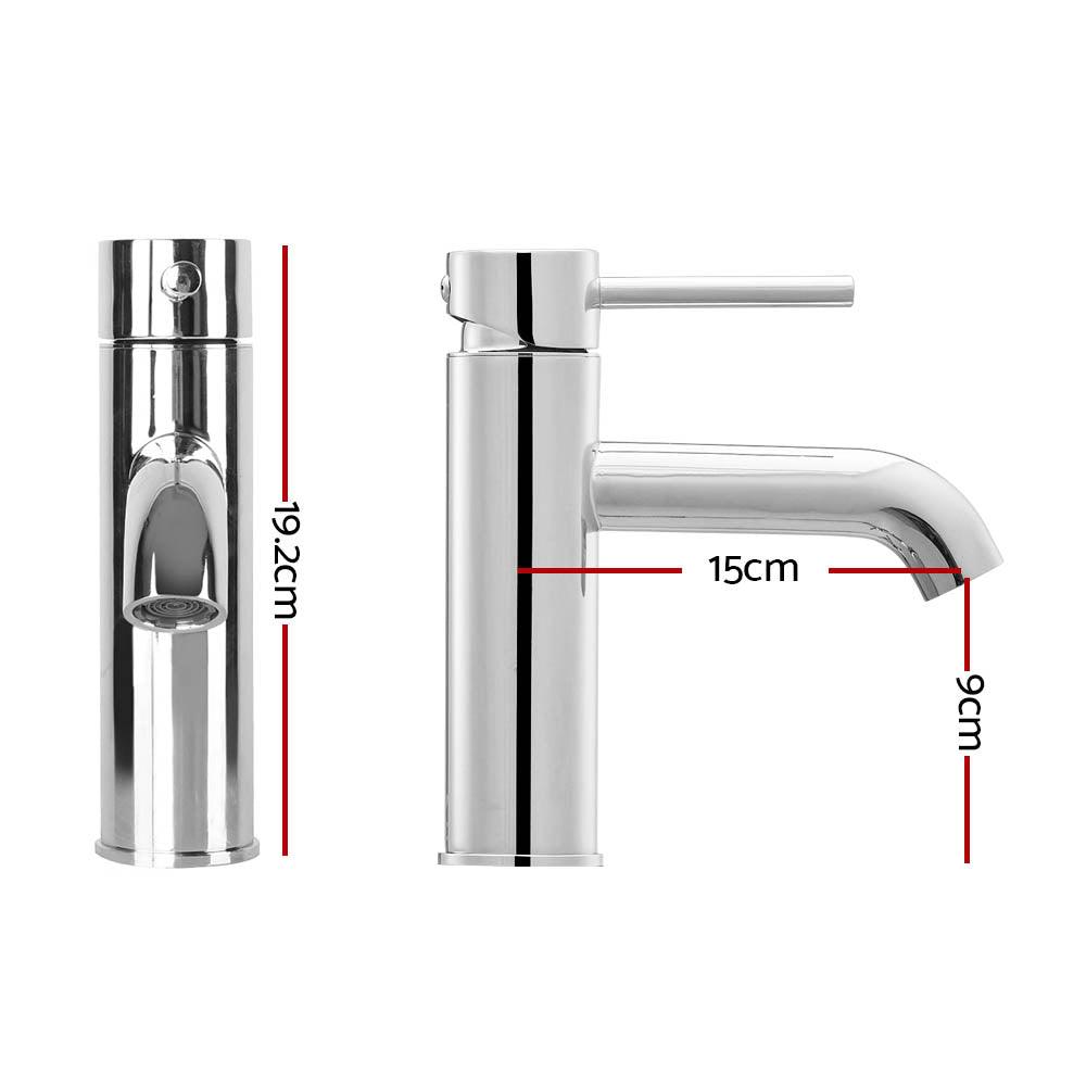 Buy Cefito Bathroom Basin Mixer Tap Round Brass Faucet Vanity Laundry Chrome discounted | Products On Sale Australia