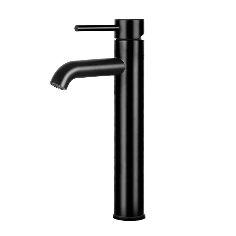 Buy Cefito Bathroom Basin Mixer Tap Round Tall Faucet Vanity Laundry Black discounted | Products On Sale Australia