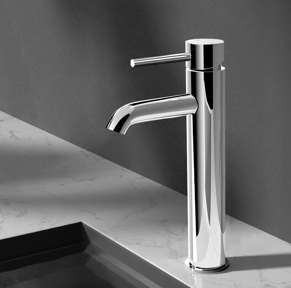 Buy Cefito Bathroom Basin Mixer Tap Round Tall Faucet Vanity Laundry Chrome discounted | Products On Sale Australia