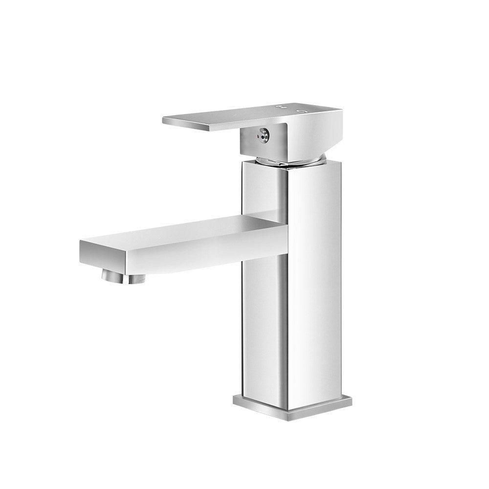 Buy Cefito Bathroom Basin Mixer Tap Square Faucet Vanity Laundry Chrome discounted | Products On Sale Australia