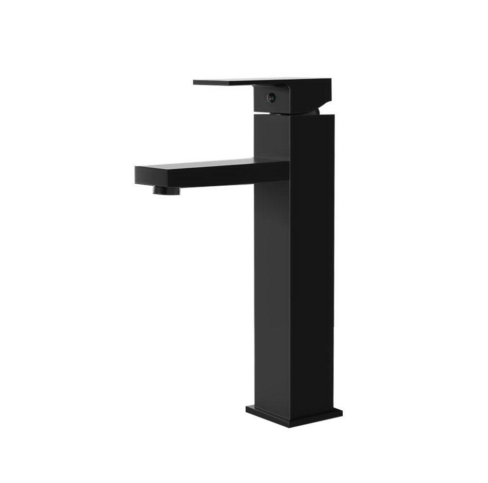 Buy Cefito Bathroom Basin Mixer Tap Square Tall Faucet Vanity Laundry Black discounted | Products On Sale Australia