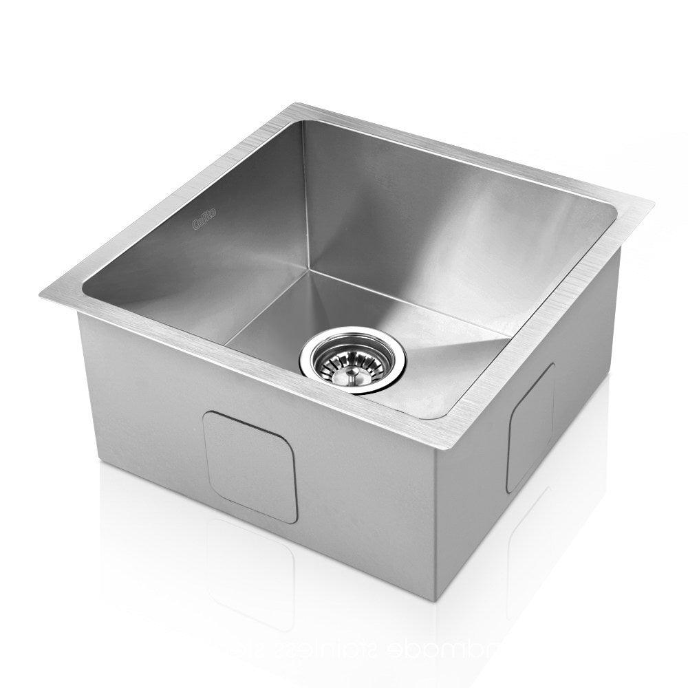 Buy Cefito Kitchen Sink 36X36CM Stainless Steel Nano Basin Single Bowl Silver discounted | Products On Sale Australia