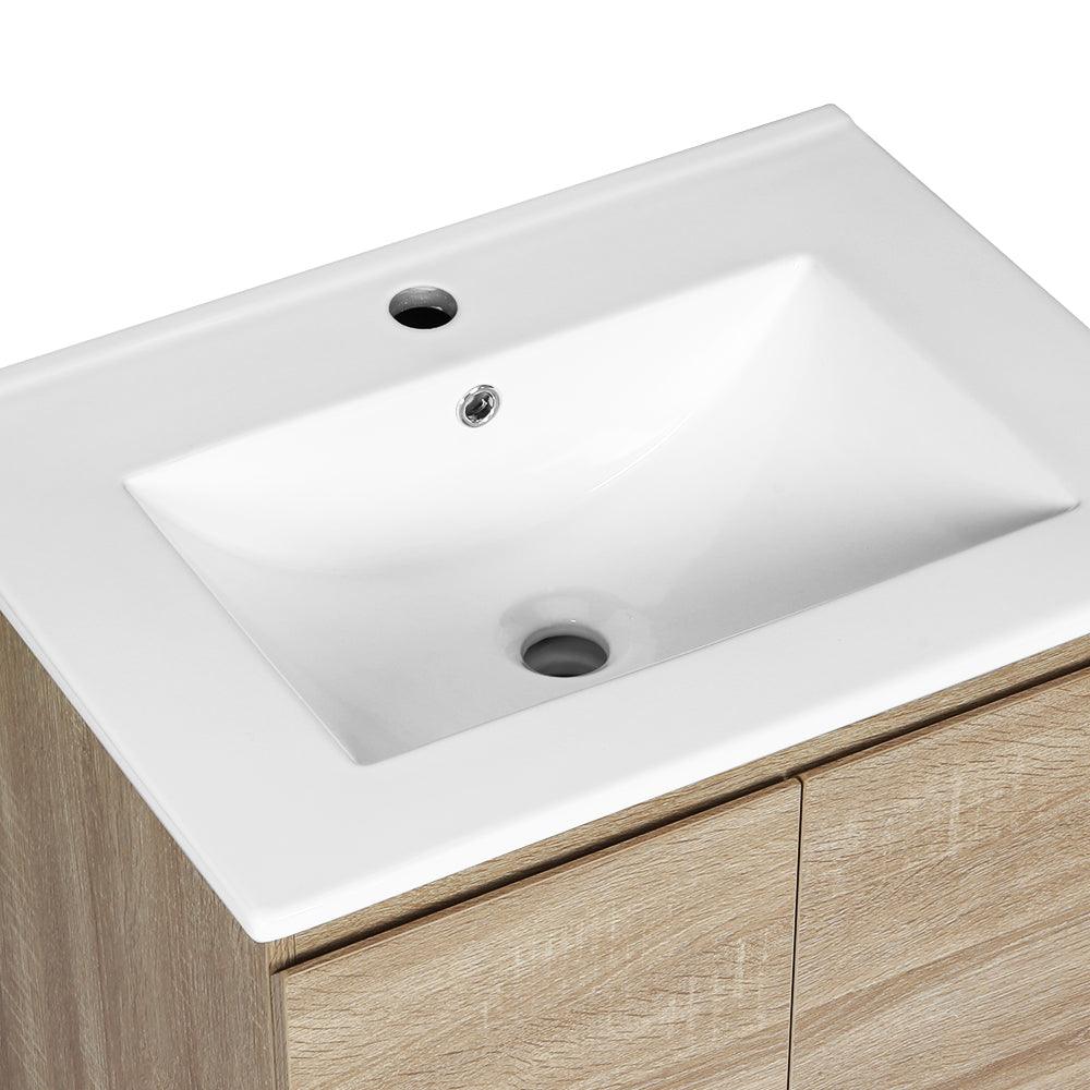 Buy Cefito Vanity Unit 600mm with Basin Oak discounted | Products On Sale Australia