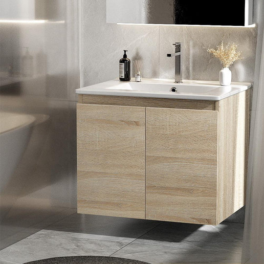 Buy Cefito Vanity Unit 600mm with Basin Oak discounted | Products On Sale Australia