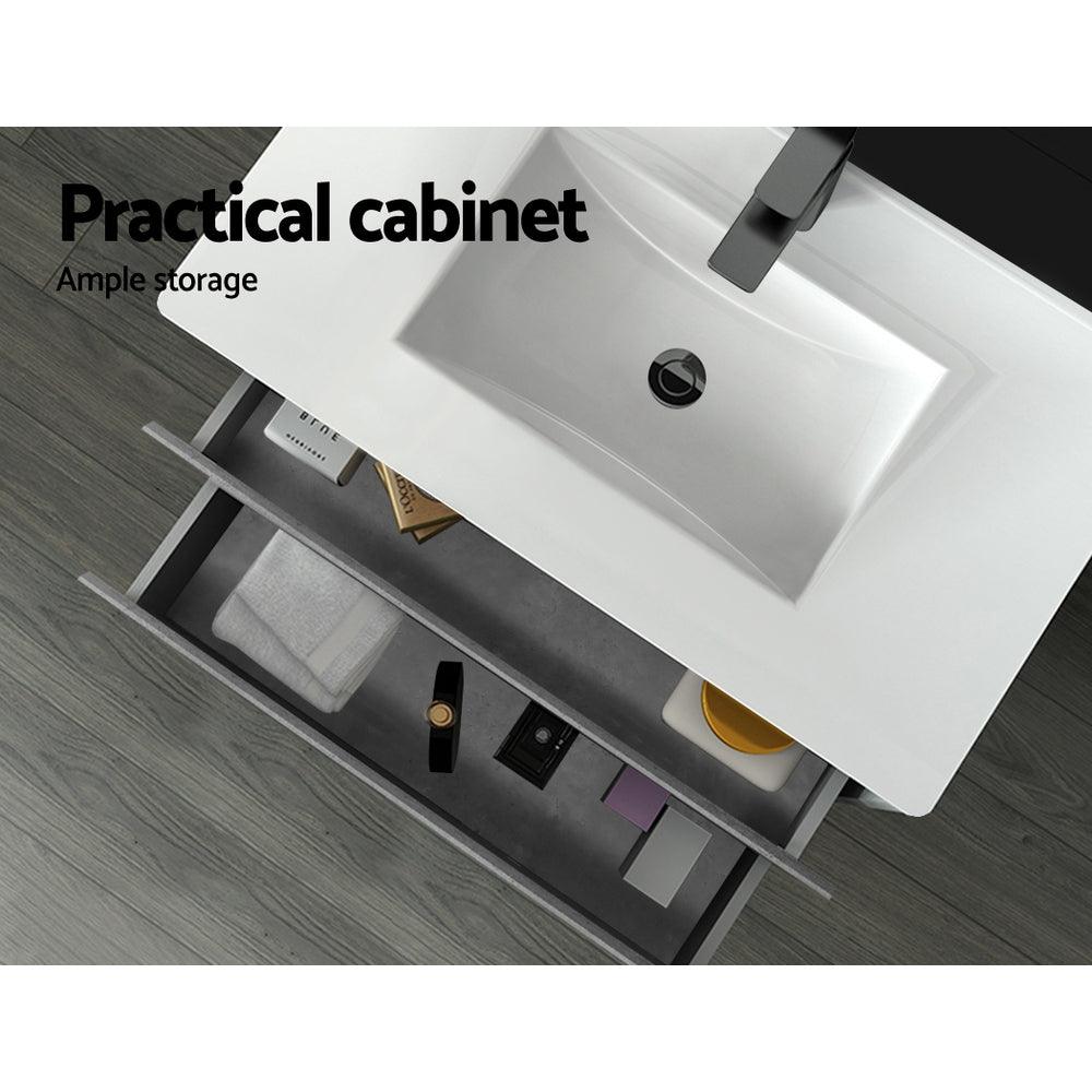 Buy Cefito Vanity Unit 915mm with Basin Grey discounted | Products On Sale Australia