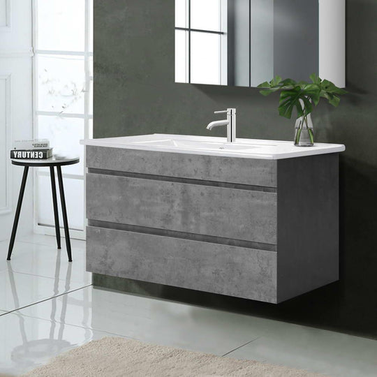 Buy Cefito Vanity Unit 915mm with Basin Grey discounted | Products On Sale Australia