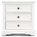 Buy Celosia Bedside Table Set of 2pcs - 3 Drawers Storage Cabinet Nightstand - White discounted | Products On Sale Australia