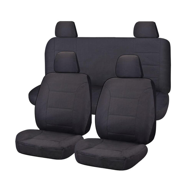 Buy Challenger Canvas Seat Covers - For Nissan Frontier D23 Series 1-3 NP300 Dual Cab (2015-2017) discounted | Products On Sale Australia