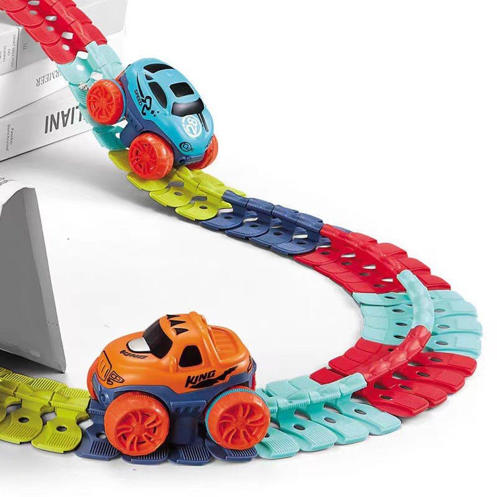 Buy Changeable Track In The Dark Track with LED Light-Up Race Car Flexible Track Toy 92 discounted | Products On Sale Australia