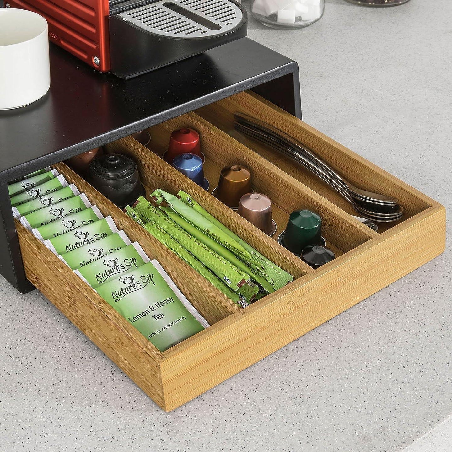 Buy Coffee Pod Capsule Teabags Drawer Box discounted | Products On Sale Australia