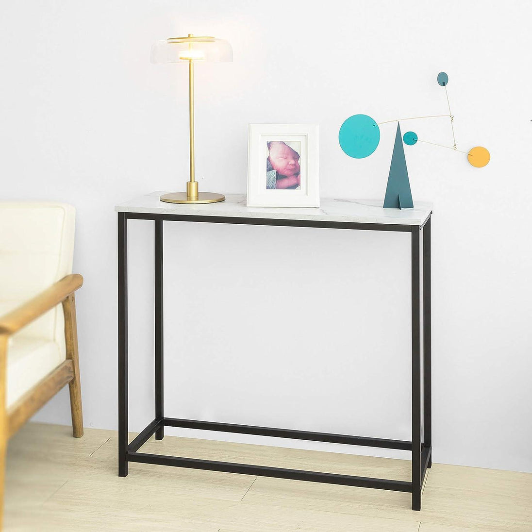 Buy Console Table Metal Frame Hallway Table discounted | Products On Sale Australia