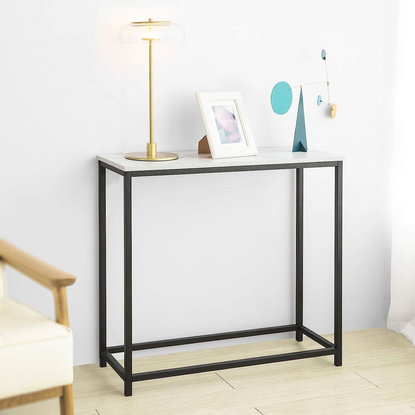 Buy Console Table Metal Frame Hallway Table discounted | Products On Sale Australia