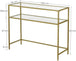 Buy Console Table Metal Frame with 2 Shelves Adjustable Feet discounted | Products On Sale Australia