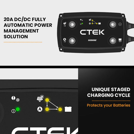 Buy CTEK D250SE Dual Input Charger + GENPOWER 2000W/4000W Power Inverter Bundle discounted | Products On Sale Australia