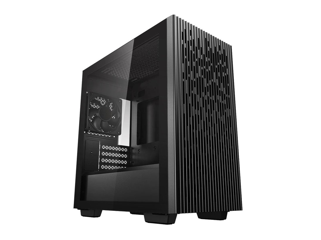 Buy DEEPCOOL MATREXX 40 Mini-ITX / Micro-ATX Case, Tempered Glass Side Panel, Mesh Top and Front, 1x Pre-Installed Fan, Removable Drive Cage, Black discounted | Products On Sale Australia