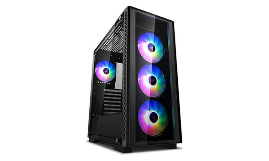 Buy Deepcool MATREXX 50 ADD-RGB 4F LD Mid-Tower Case, Supports E-ATX MC, Tempered Glass, PSU Shroud, 4 Preinstalled ARGB Fans discounted | Products On Sale Australia