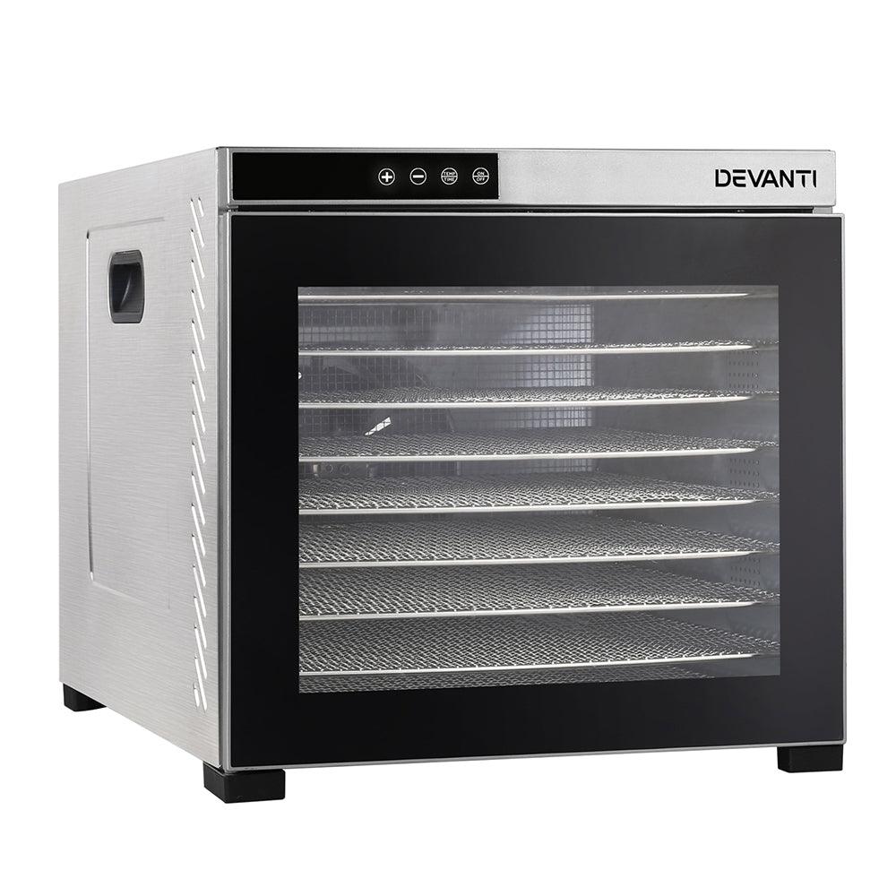 Buy Devanti 10 Trays Food Dehydrator Stainless Steel Tray discounted | Products On Sale Australia