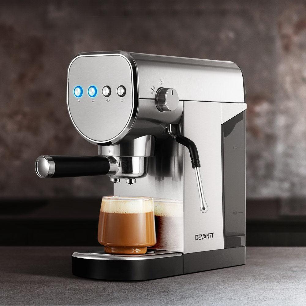 Buy Devanti 20 Bar Coffee Machine Espresso Cafe Maker discounted | Products On Sale Australia