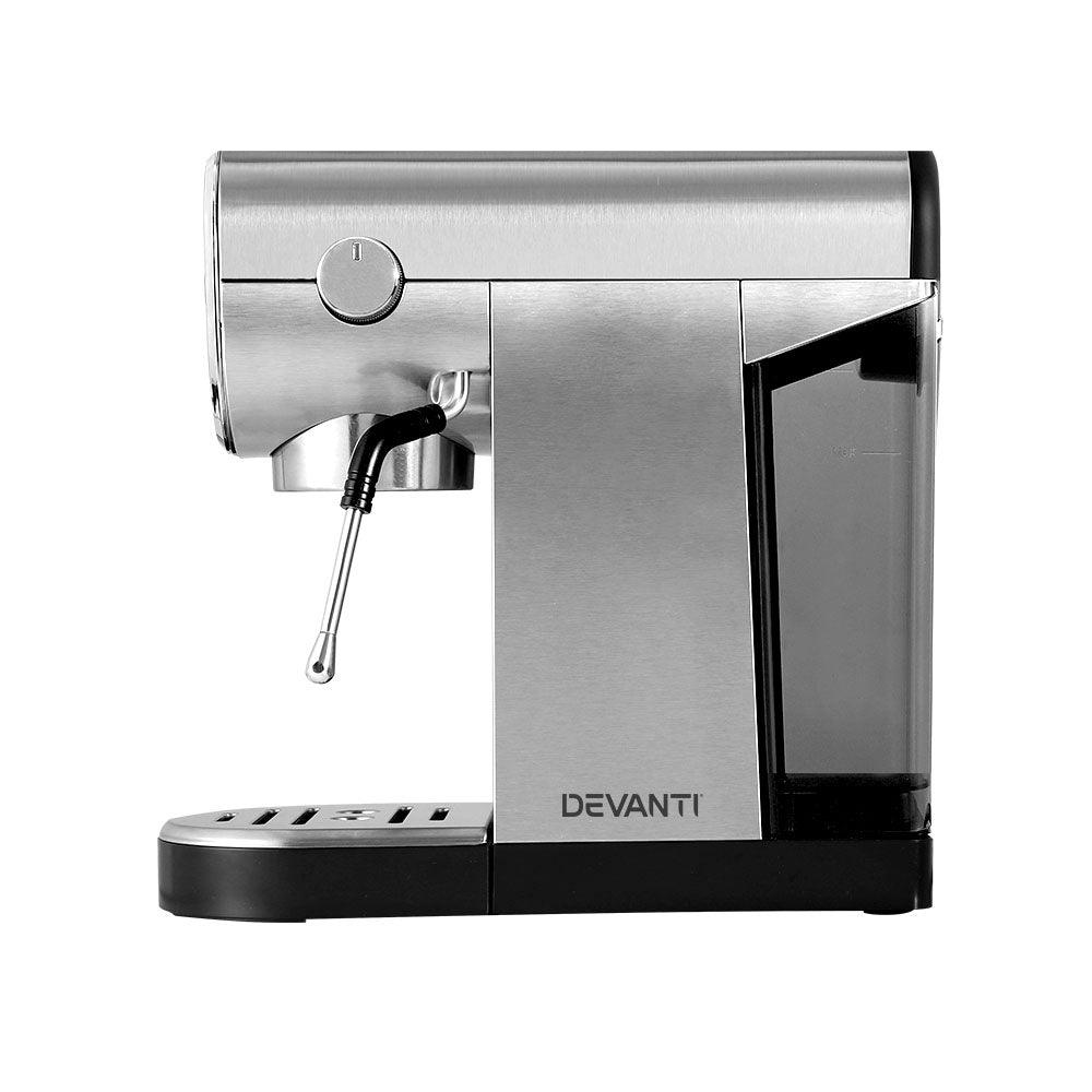 Buy Devanti 20 Bar Coffee Machine Espresso Cafe Maker discounted | Products On Sale Australia