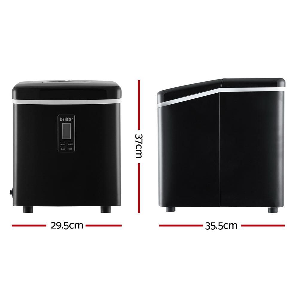 Buy DEVANTI 3.2L Portable Ice Cube Maker Machine Benchtop Counter Black discounted | Products On Sale Australia