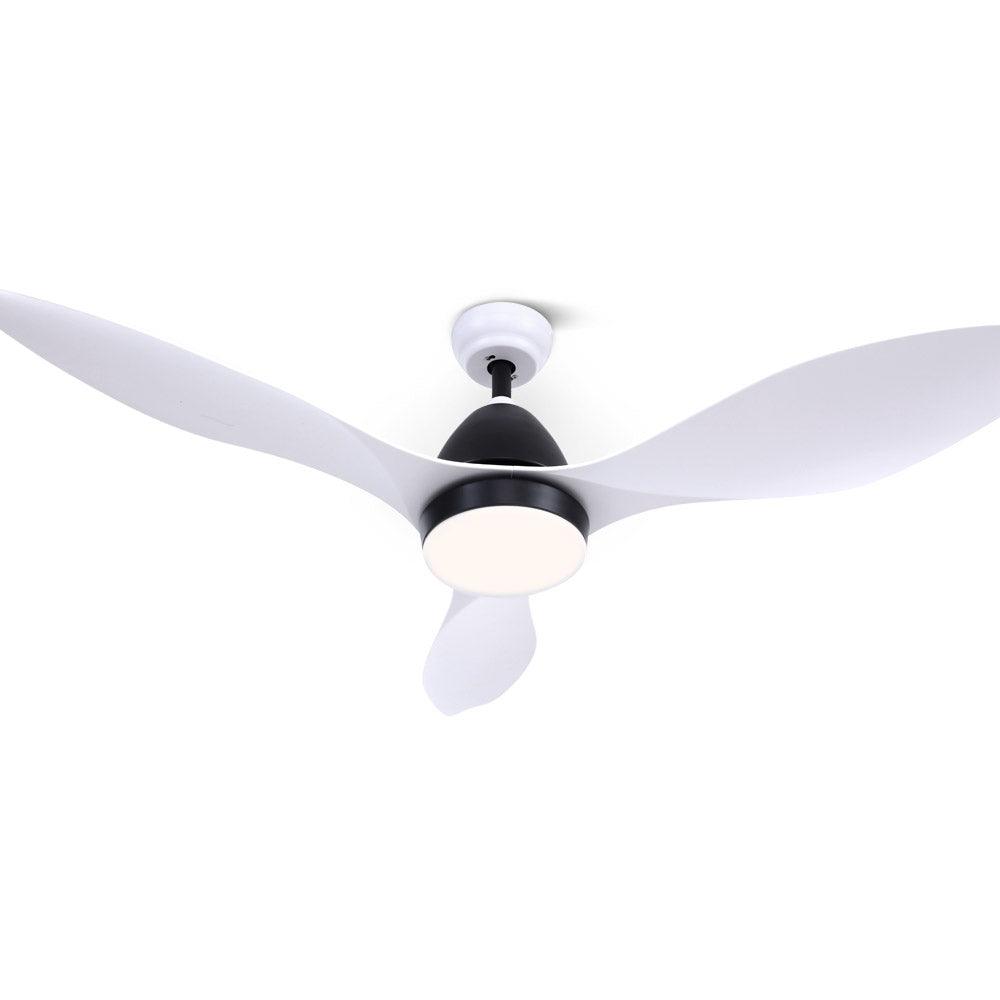 Buy Devanti 48'' Ceiling Fan DC Motor w/Light w/Remote - White discounted | Products On Sale Australia