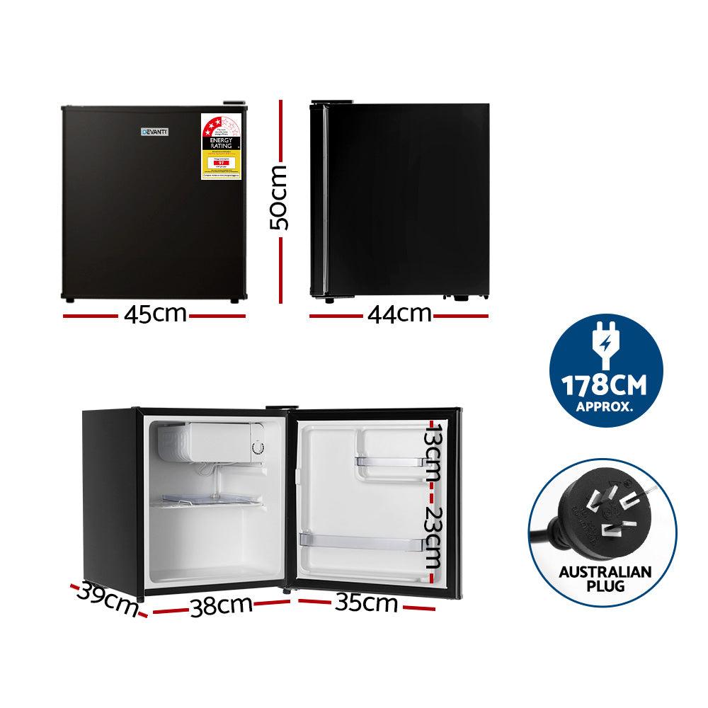 Buy Devanti 48L Bar Fridge Black discounted | Products On Sale Australia