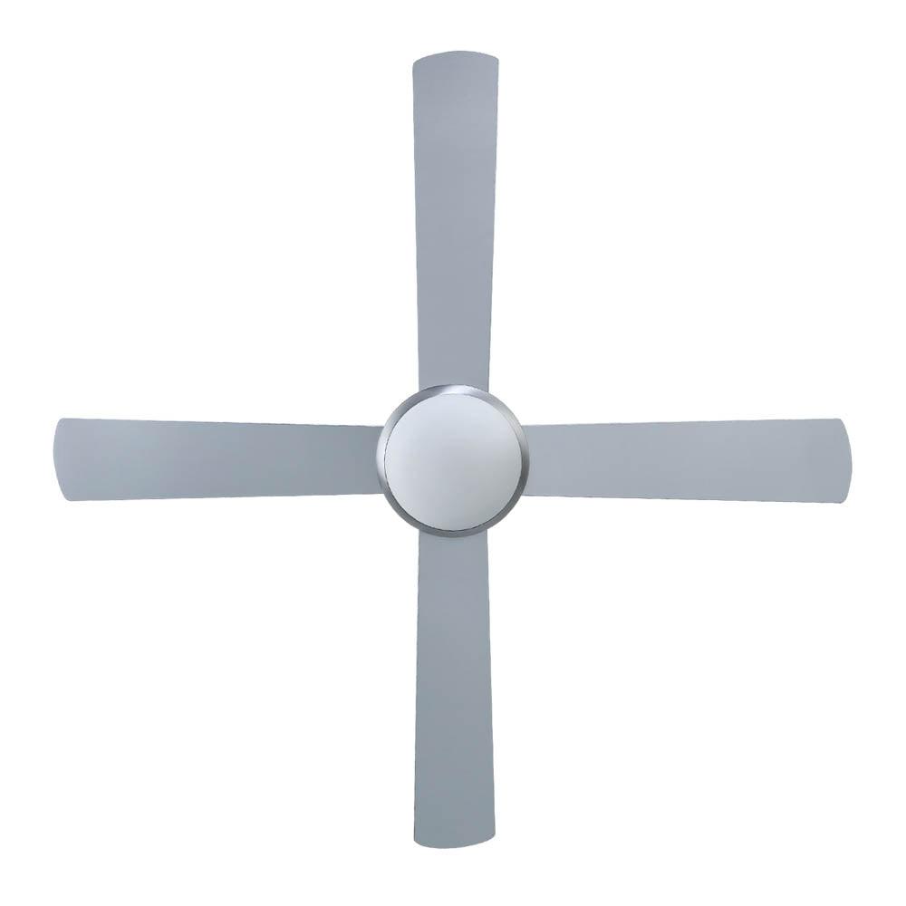 Buy Devanti 52'' Ceiling Fan AC Motor w/Light w/Remote - Silver discounted | Products On Sale Australia