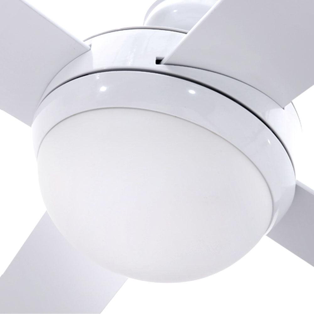 Buy Devanti 52'' Ceiling Fan AC Motor w/Light w/Remote - White discounted | Products On Sale Australia