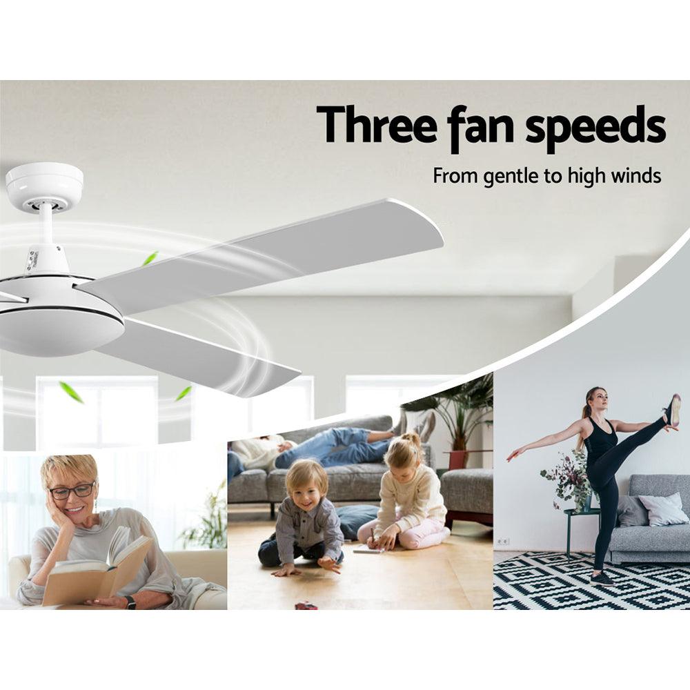 Buy Devanti 52'' Ceiling Fan w/Remote - White discounted | Products On Sale Australia